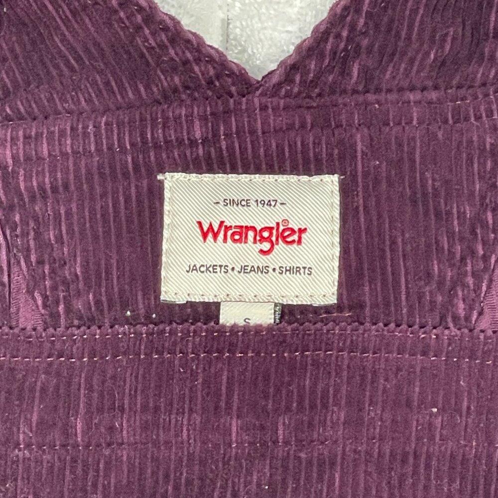 Wrangler Corduroy Overall Dress Purple Boho 90s Style Retro Small - Picture 6 of 16